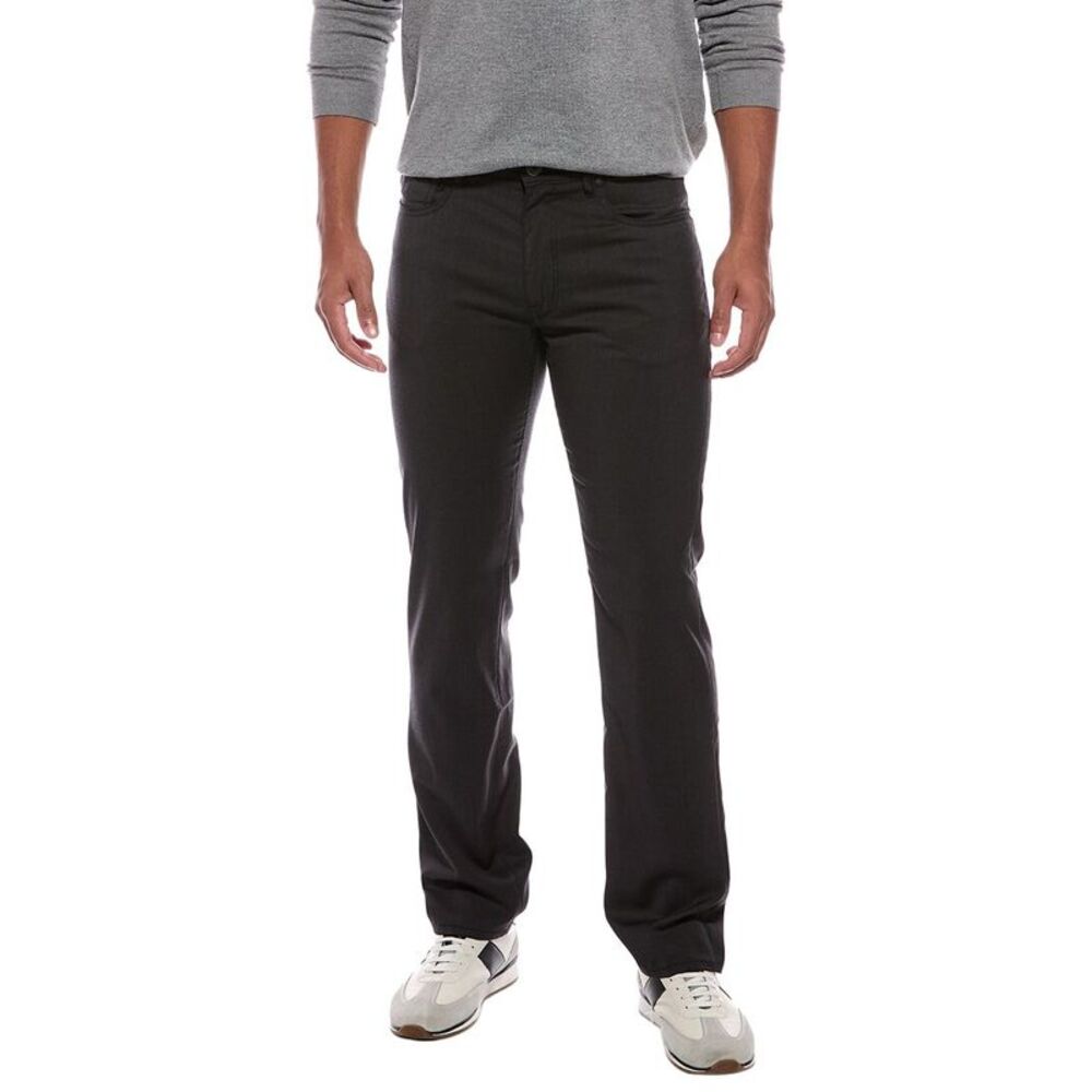 Slowear Mens  Ray T Wool Regular Fit Pant, Gray